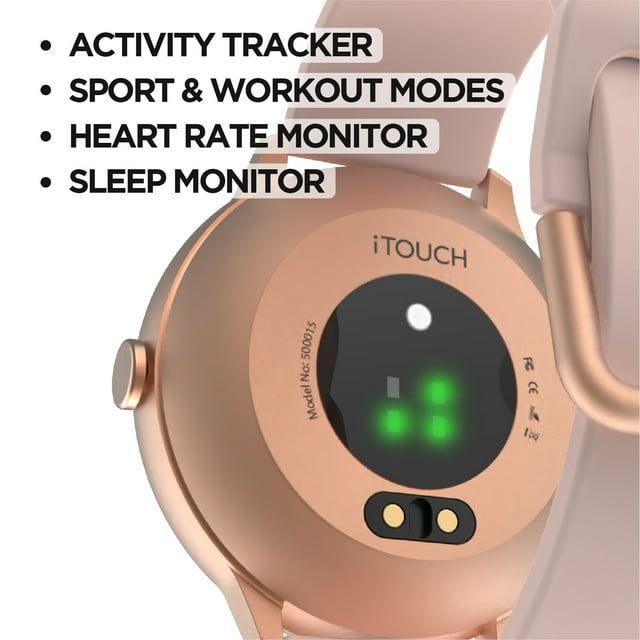 iTouch Sport 3 Smart Watch Fitness Tracker Women Men Blush