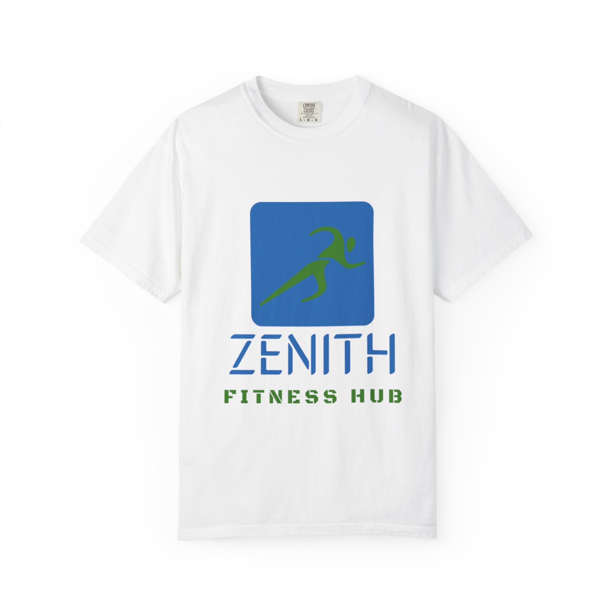 Zenith Fitness Hub T-Shirt — Athletic Gym Logo Tee