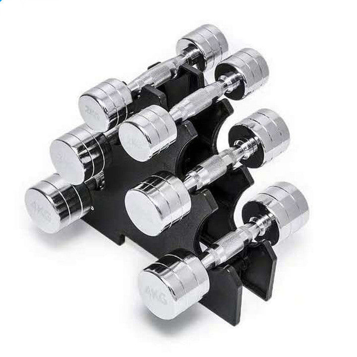 Pure Steel Electroplated Dumbbell Home Fitness Gym Equipment