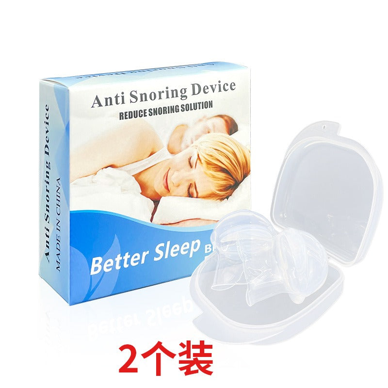Silicone Anti-Snoring Tongue Sleeve Respirator Sleep Support Device