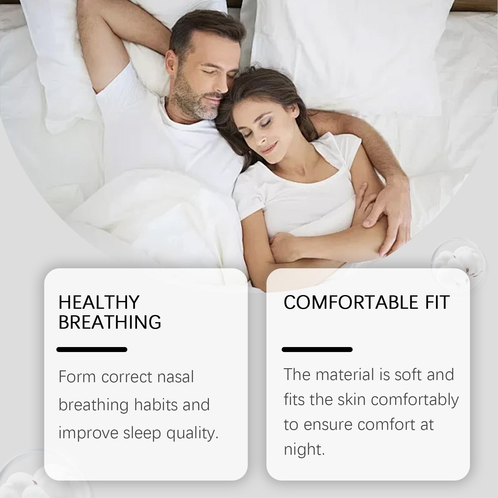 Anti-Snoring Sleep Tape Breathable Mouth Tape for Comfort