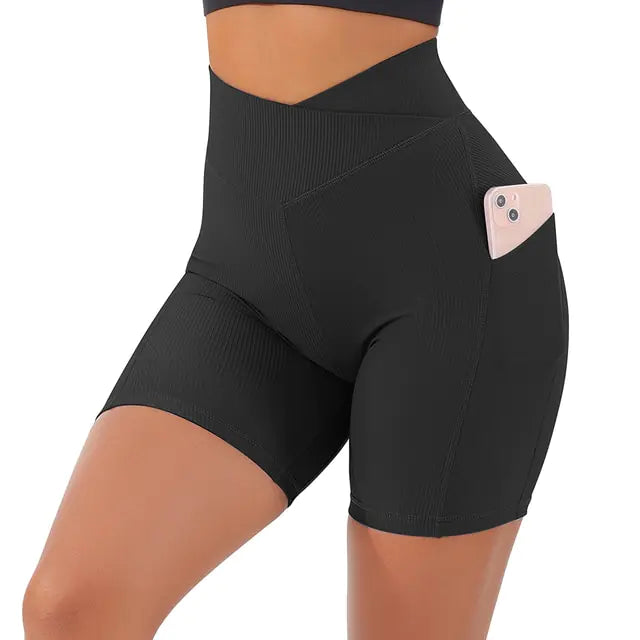 Women’s High Waist Seamless Sports Workout Fitness Yoga Shorts