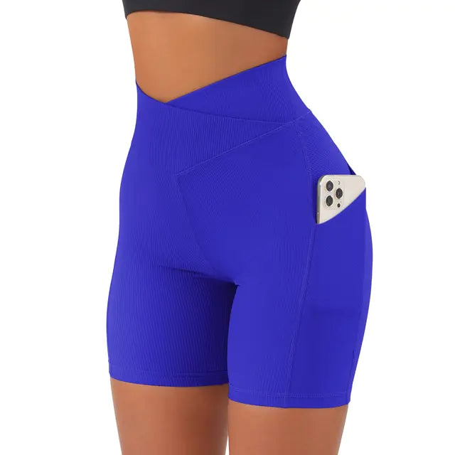 Women’s High Waist Seamless Sports Workout Fitness Yoga Shorts