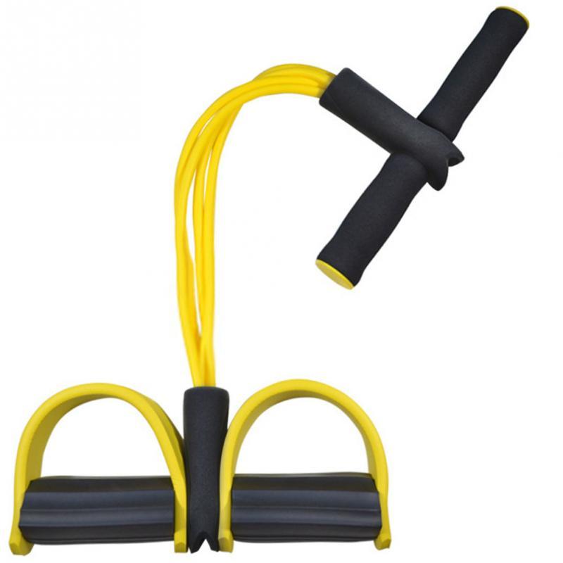 Natural Latex Foot Pedal Pull Rope Fitness Bodybuilding Expander