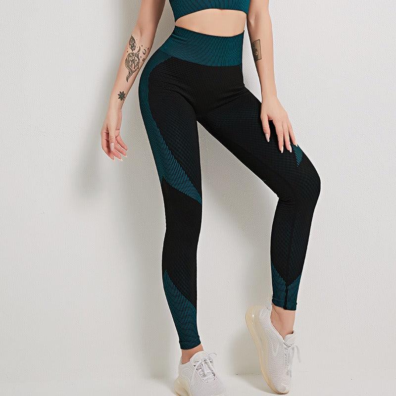 Signature Collection Cowgirl Yoga Top Sports Bra Leggings Set
