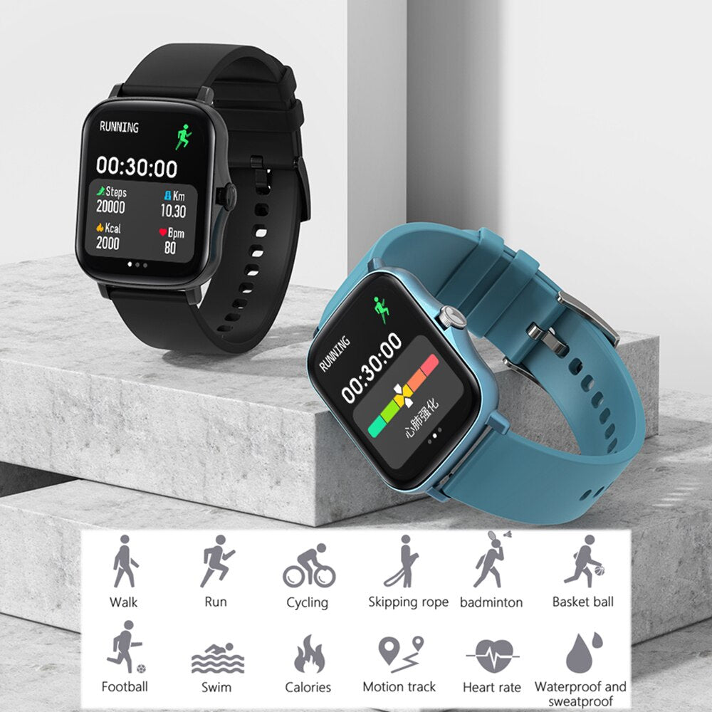 Smart Watch Men Women IP67 Waterproof 1.7'' Fitness Tracker
