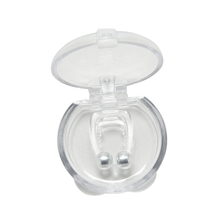 Silicone Magnetic Anti-Snore Nose Clip Sleep Aid Device Case