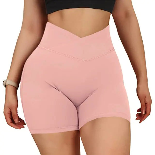 Women’s High Waist Seamless Sports Workout Fitness Yoga Shorts