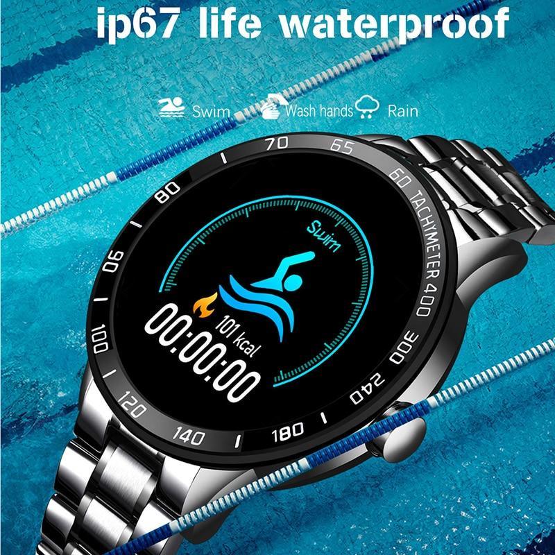 Smart Watch Men LED Heart Rate Blood Pressure Fitness Tracker