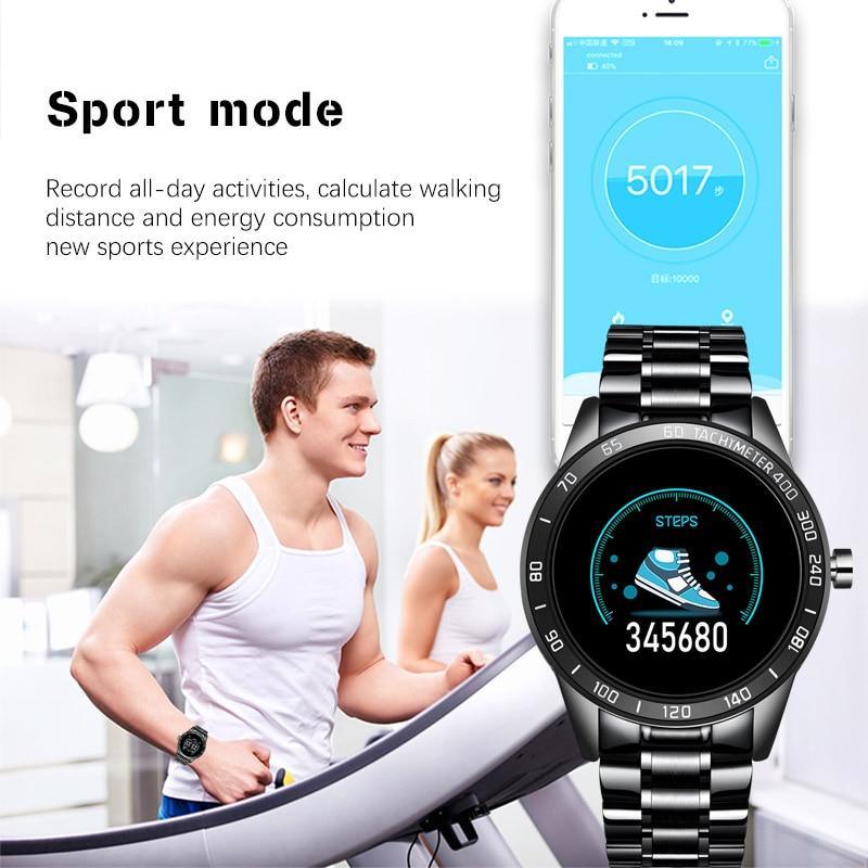 Smart Watch Men LED Heart Rate Blood Pressure Fitness Tracker