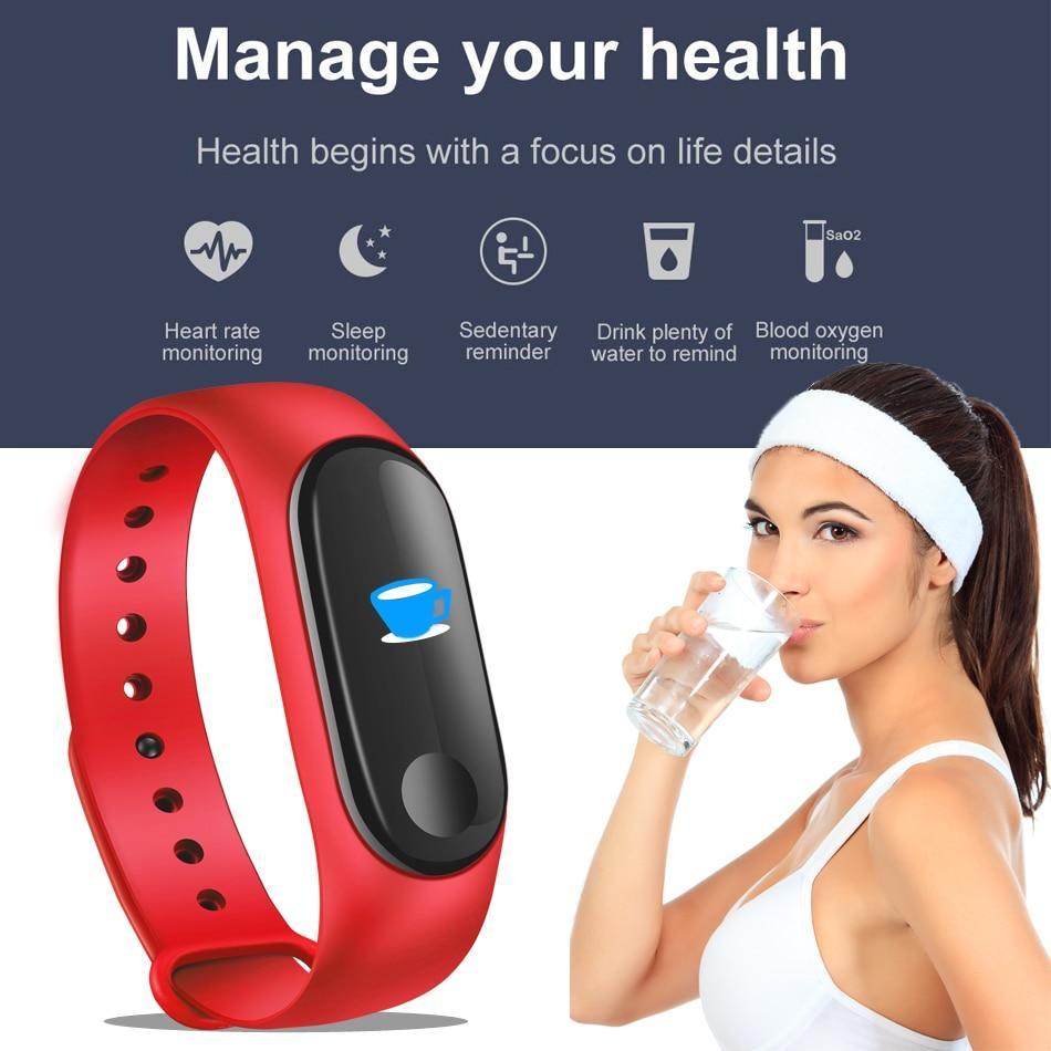 Bluetooth Sport Smart Watch Men Women Fitness Tracker Android iOS