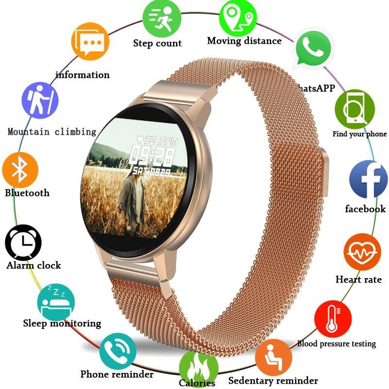 Luxury Fashion Smart Bracelet Watch Fitness Tracker Waterproof