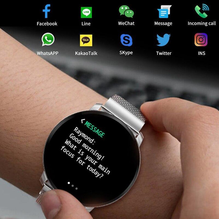 Luxury Fashion Smart Bracelet Watch Fitness Tracker Waterproof