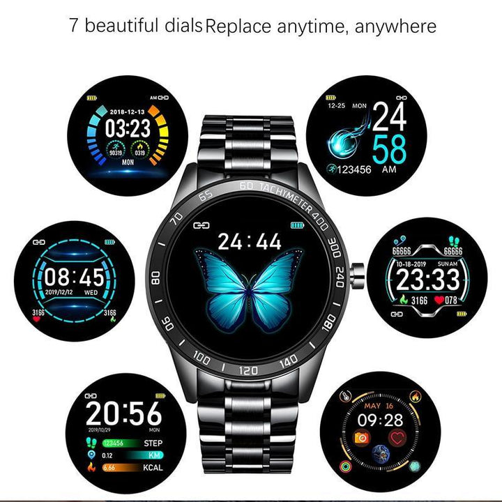 Smart Watch Men LED Heart Rate Blood Pressure Fitness Tracker