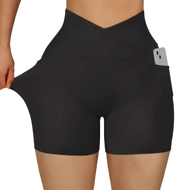 Women’s High Waist Seamless Sports Workout Fitness Yoga Shorts