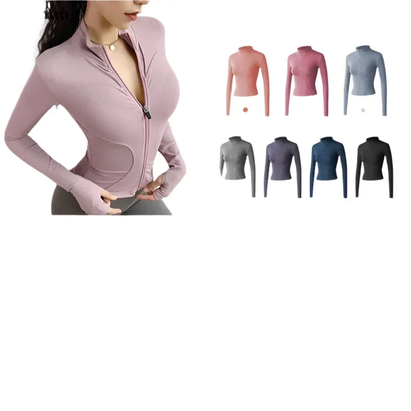 Women's Lightweight Zip Up Workout Jacket