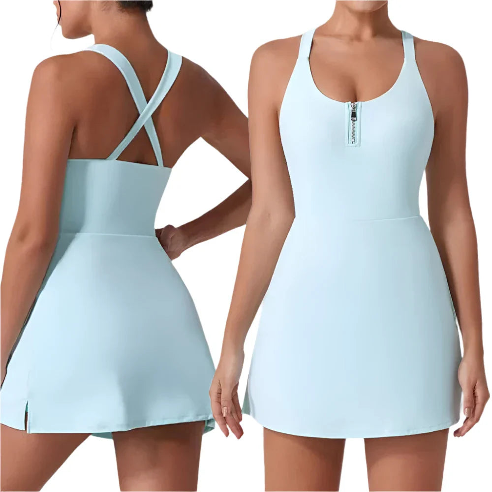 Women's Golf Dress with Shorts Tennis Workout Dress