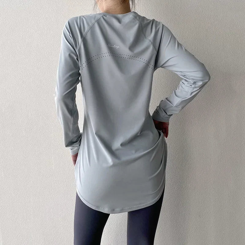 Women's Workout Apparel  Long Sleeve Yoga Shirts for Any Activity