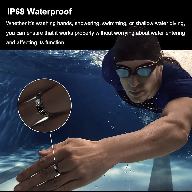 Smart Ring Health Tracker Heart Rate Oxygen Sleep Fitness