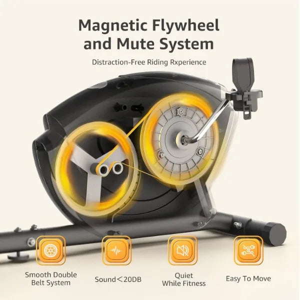 Recumbent Exercise Bike Magnetic Indoor Fitness Equipment Home Workout