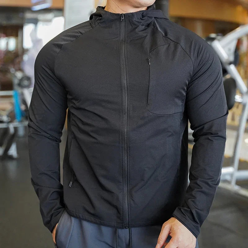 Men's Nylon Workout Hoodie