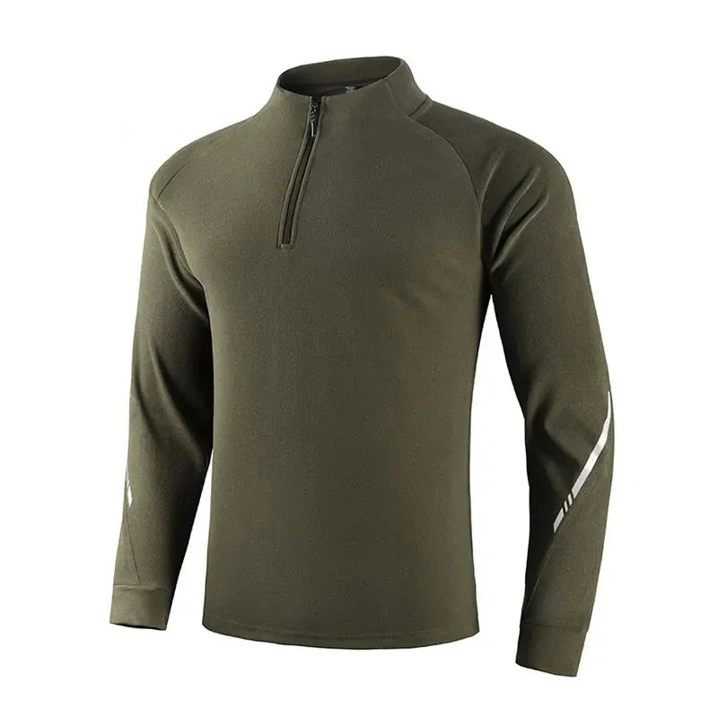 Men's Gym Workout Tee with Reflective Stripes