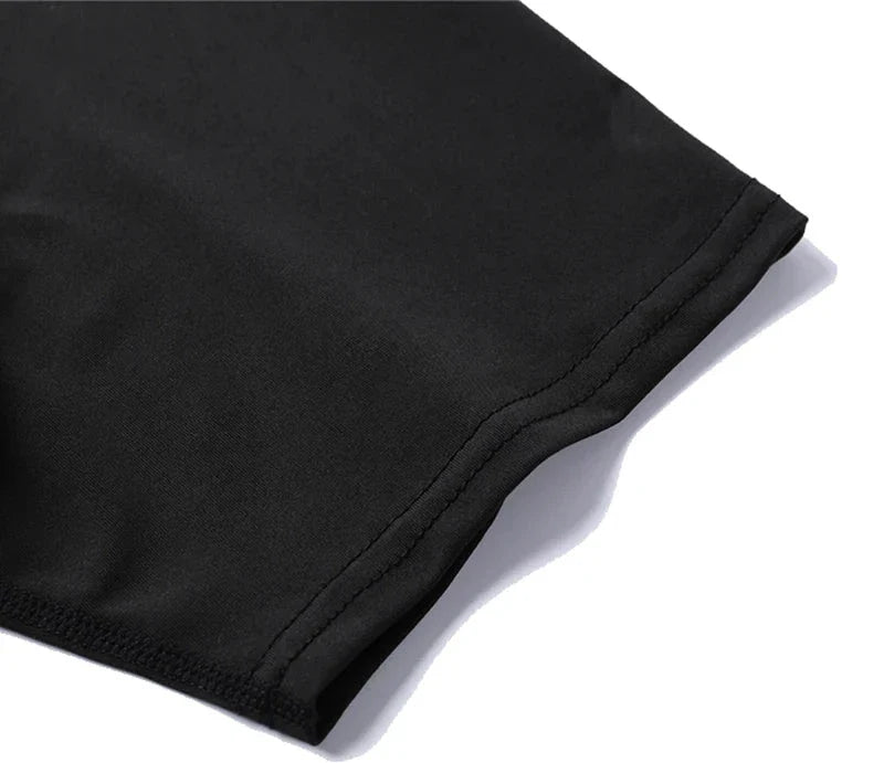 Men's Print Compression Shirts Summer Short Sleeve Rash Guard Gym Workout T-shirt Athletic Quick Dry Baselayer Undershirts Tops