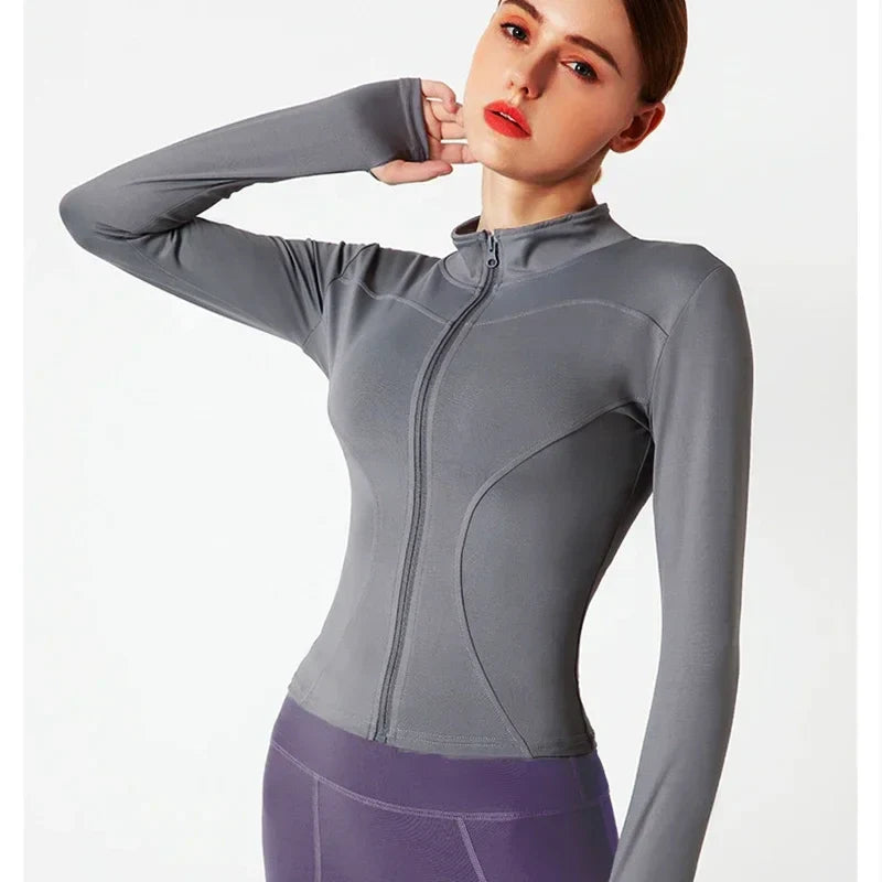 Women's Lightweight Zip Up Workout Jacket