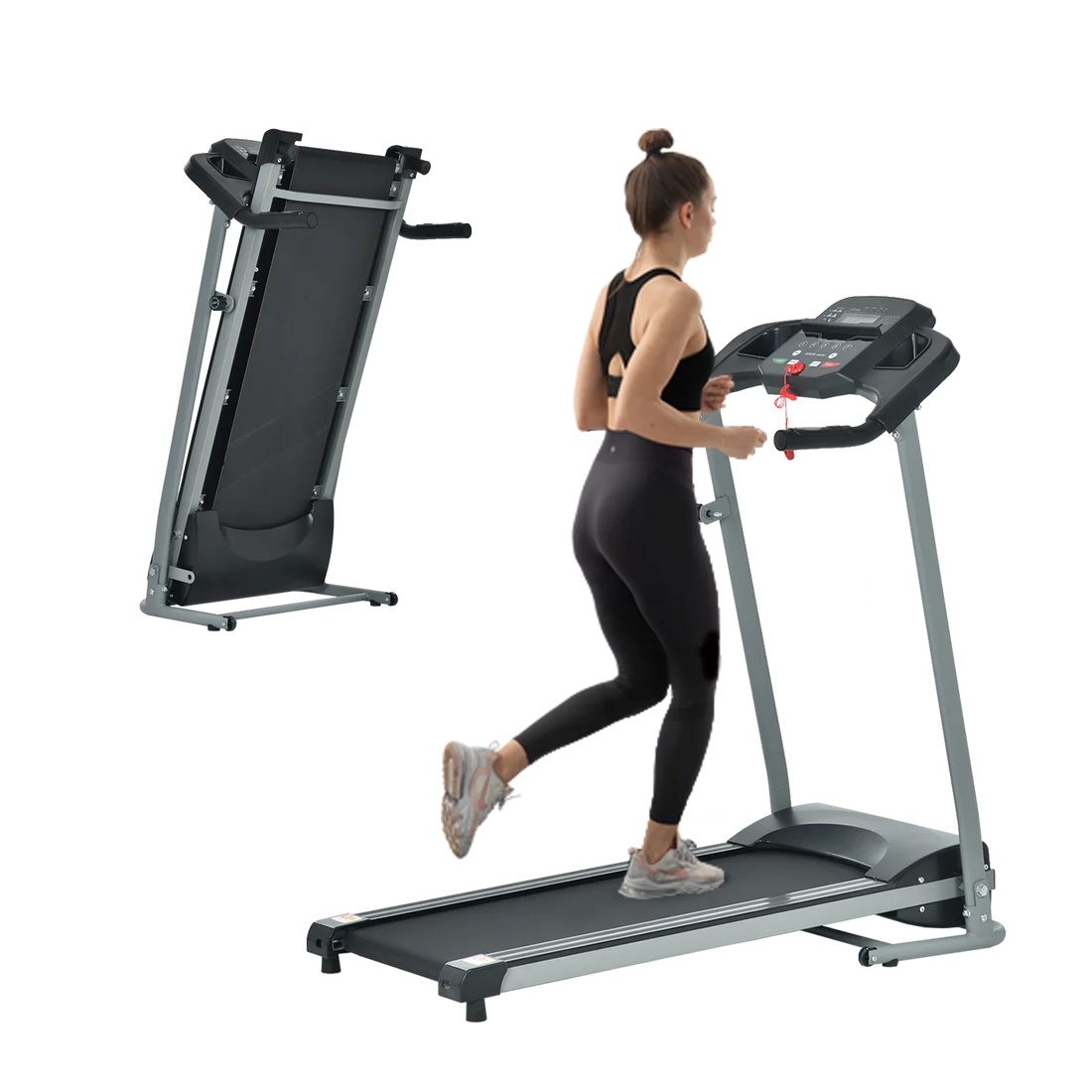 Foldable Home Treadmill with 15 Programs & Incline