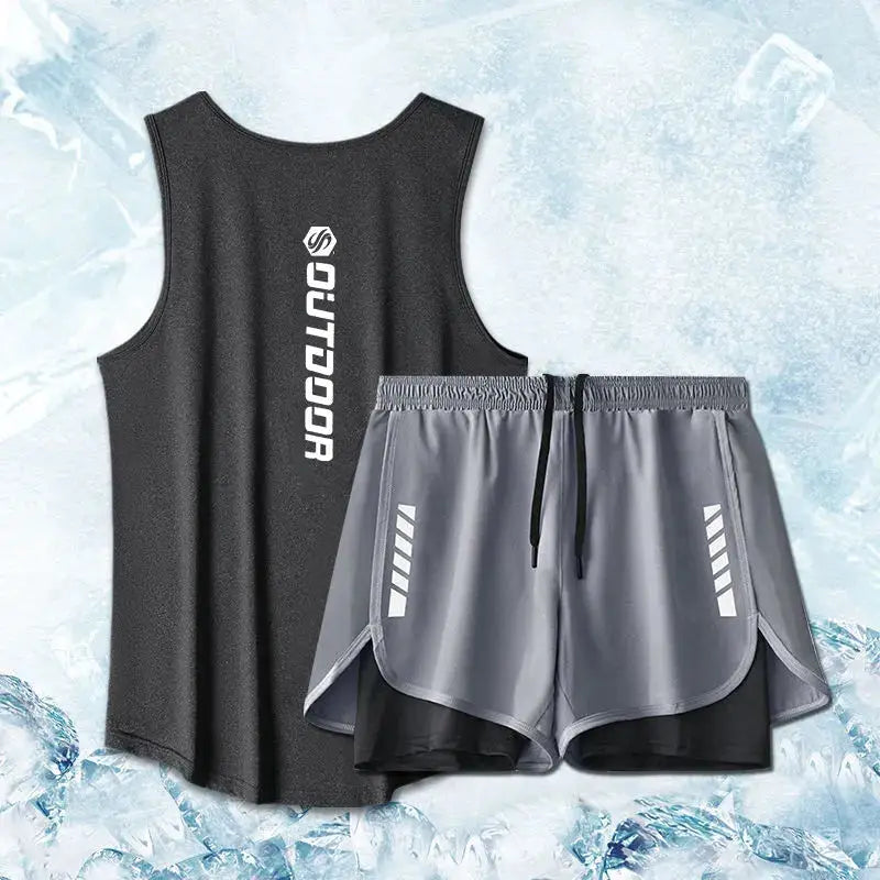 Men's Mesh Workout Set  Perfect for Summer Runs