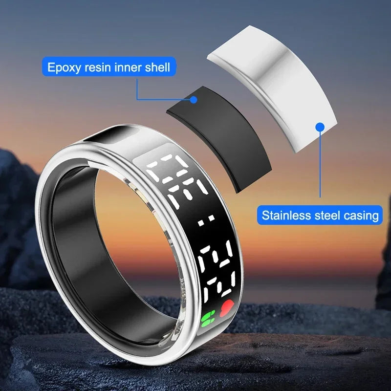 Smart Ring Health Tracker Heart Rate Oxygen Sleep Fitness