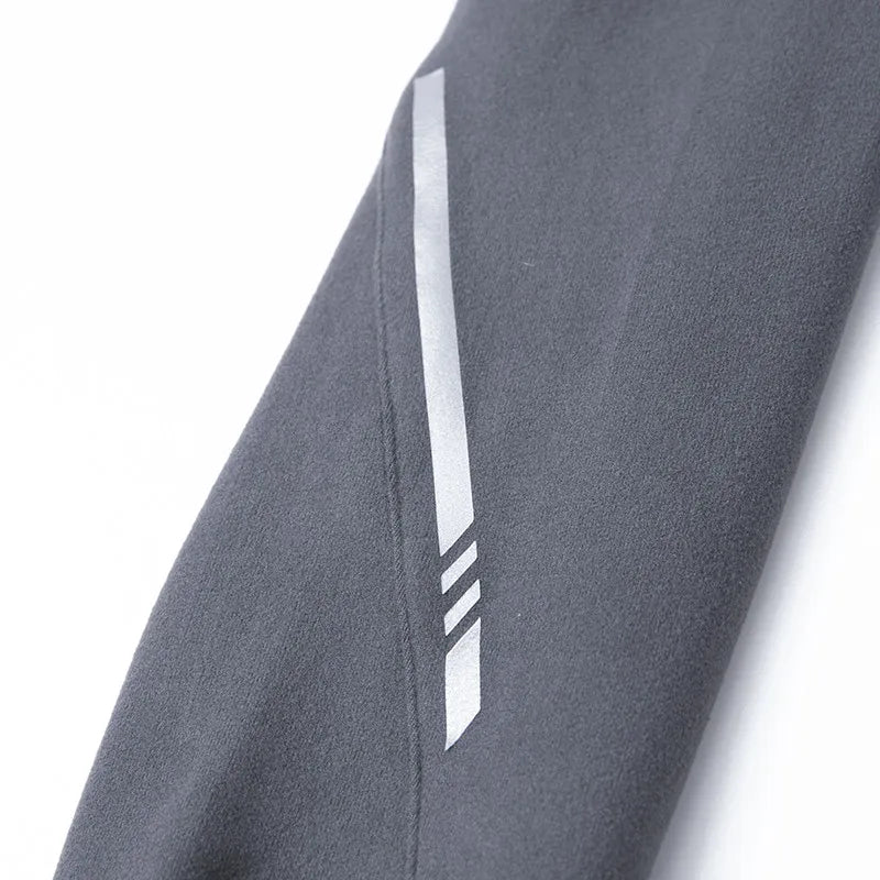 Men's Gym Workout Tee with Reflective Stripes