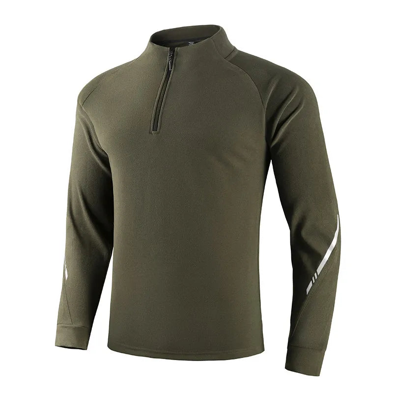 Men's Gym Workout Tee with Reflective Stripes