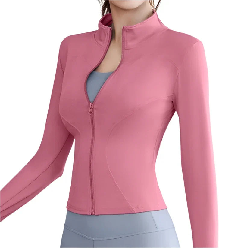 PofyBofy Women's Thumb Hole Workout Jacket