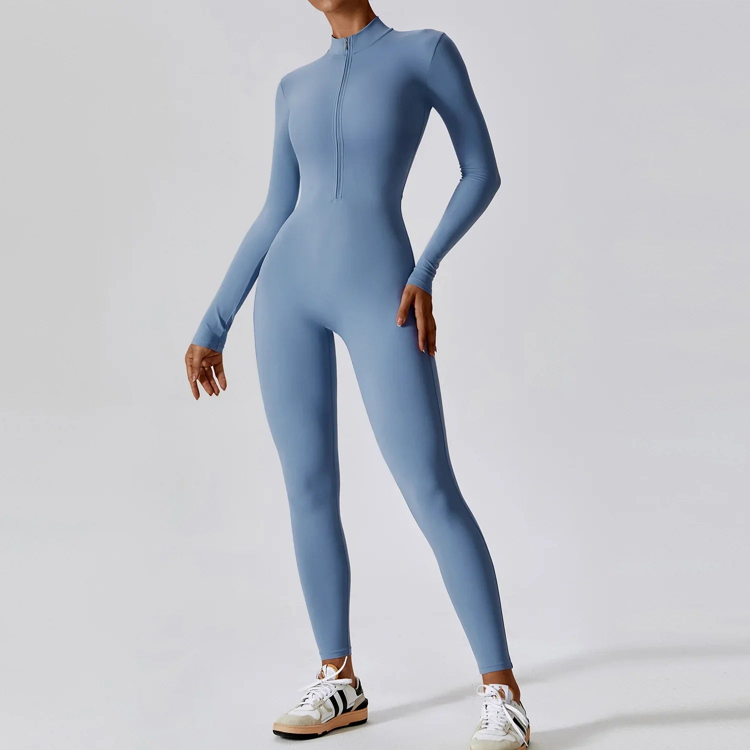 Women's Yoga Jumpsuit Long Sleeve High Intensity Workout