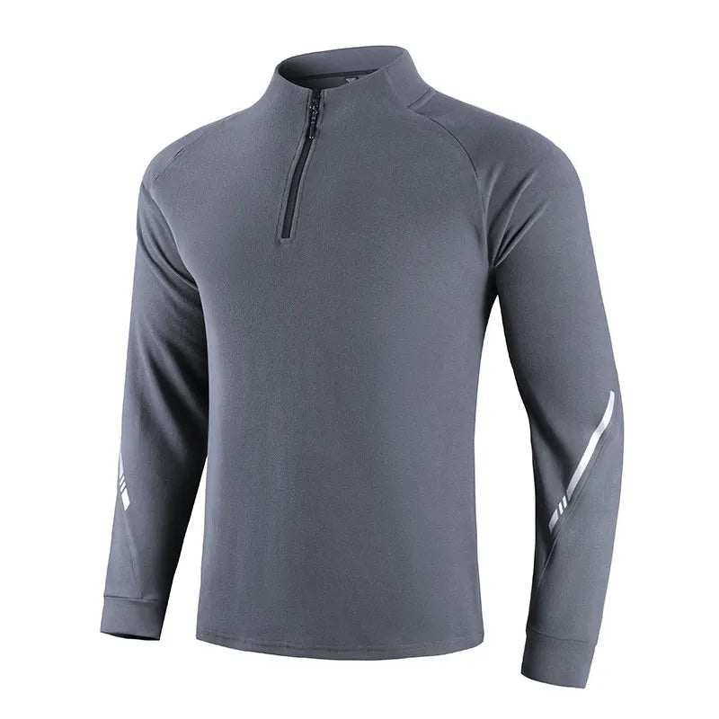 Men's Gym Workout Tee with Reflective Stripes