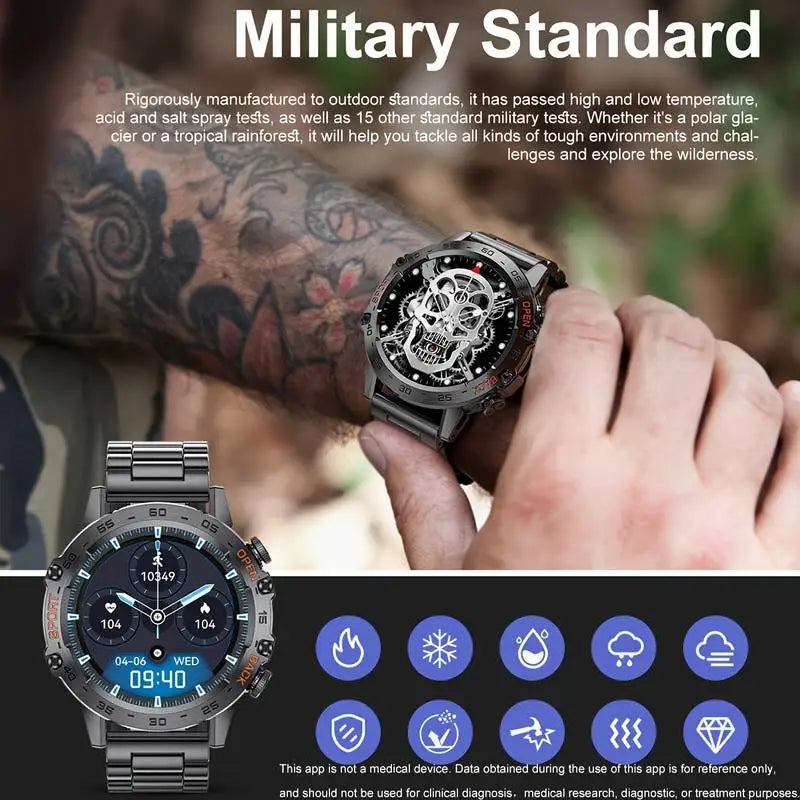 Abelanja K52 Bluetooth Call Smart Watch Men IP67