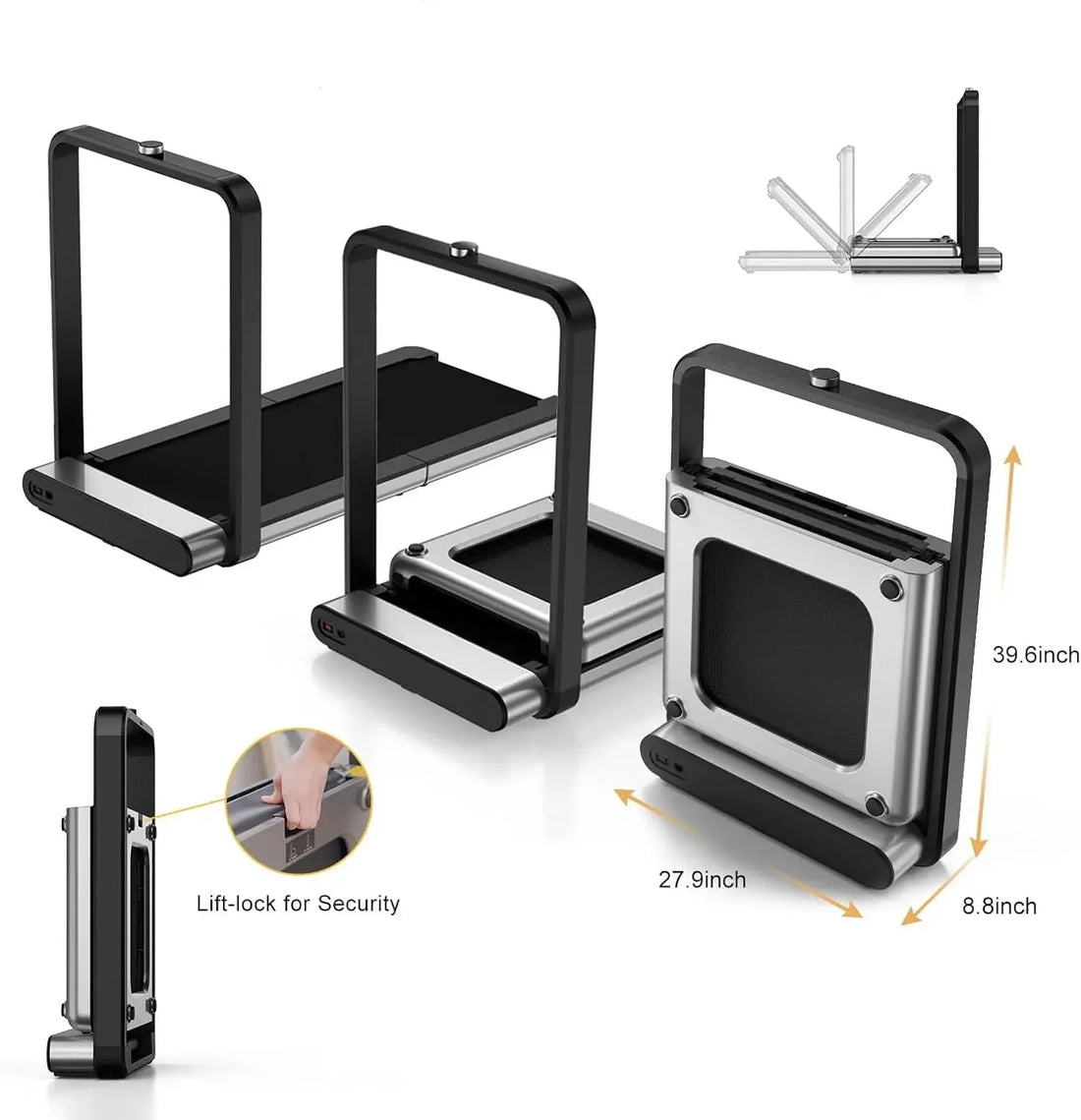 Walk, Run, or Jog Anywhere: Portable Folding Treadmill