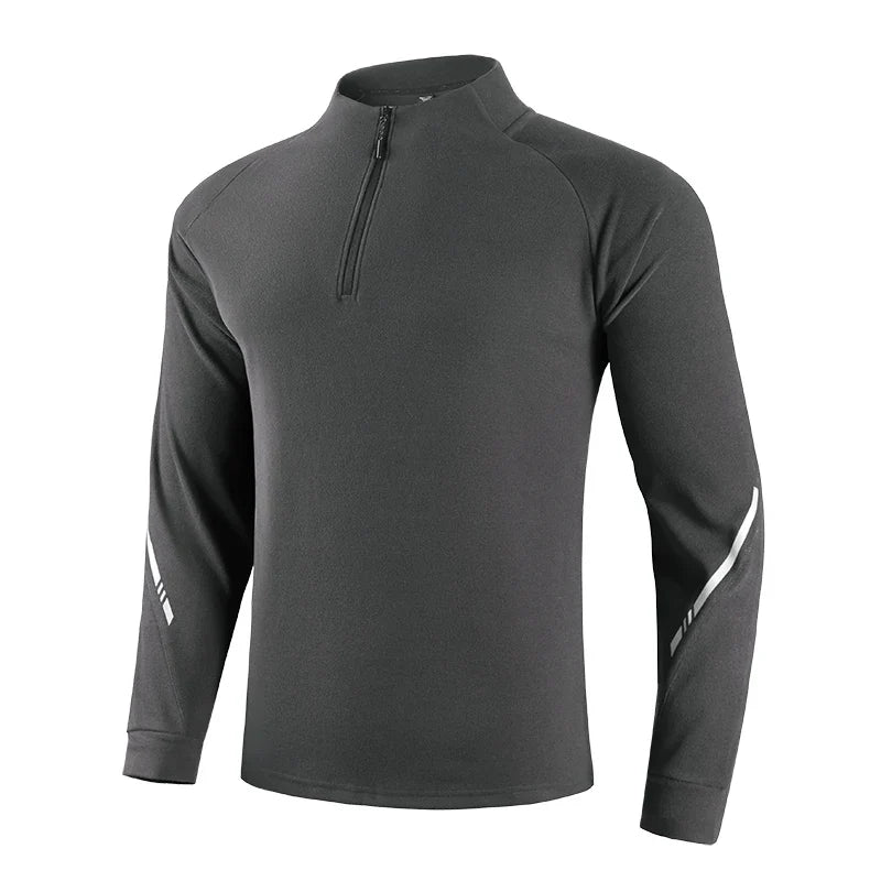 Men's Gym Workout Tee with Reflective Stripes