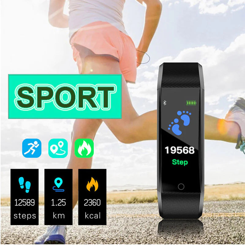 Fitness Smart Watch Activity Tracker Heart Rate Oxygen BP Monitor