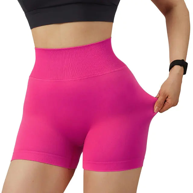 Women’s High Waist Seamless Sports Workout Fitness Yoga Shorts