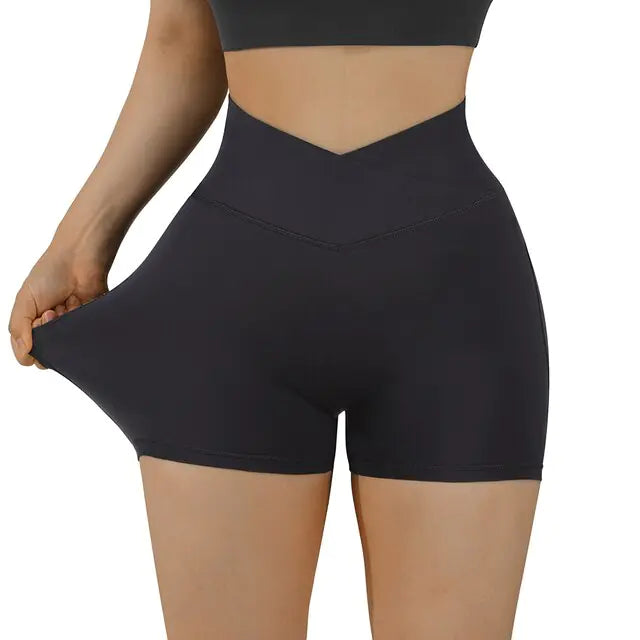 Women’s High Waist Seamless Sports Workout Fitness Yoga Shorts