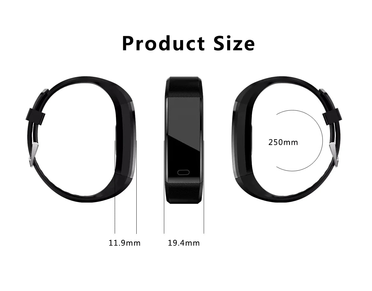 Fitness Smart Watch Activity Tracker Heart Rate Oxygen BP Monitor