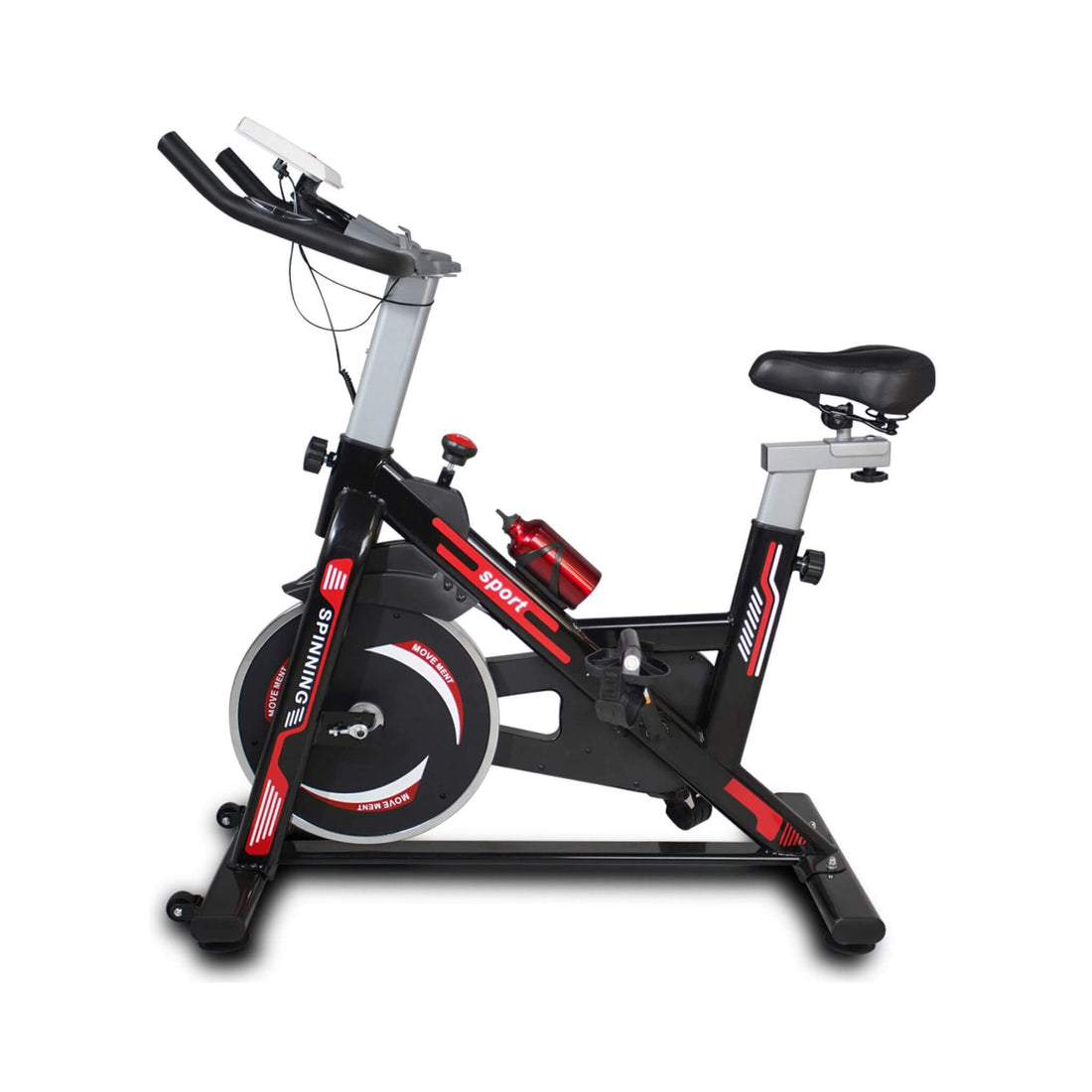 Rovix Indoor Exercise Spin Bike With Comfortable Cushioned Seat (SAK71645)