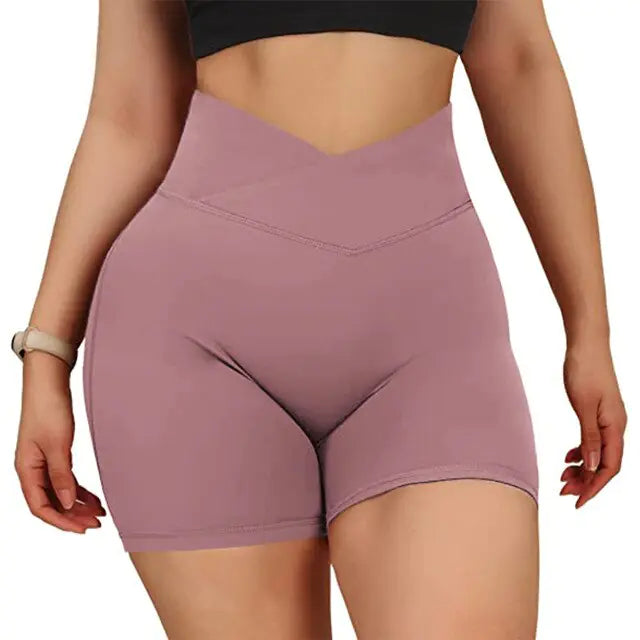 Women’s High Waist Seamless Sports Workout Fitness Yoga Shorts